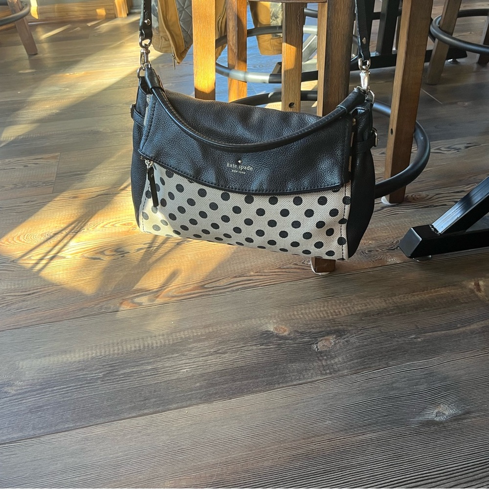 Kate Spade leather and canvas purse.